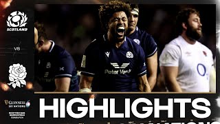 HIGHLIGHTS  🏴󠁧󠁢󠁳󠁣󠁴󠁿 SCOTLAND V ENGLAND 🏴󠁧󠁢󠁥󠁮󠁧󠁿  2024 GUINNESS MENS SIX NATIONS RUGBY [upl. by Pavior]