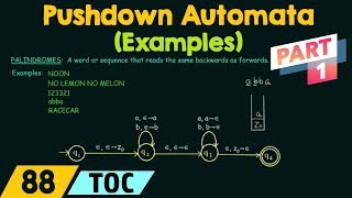 Pushdown Automata Example  Even Palindrome Part 1 [upl. by Kiyohara450]