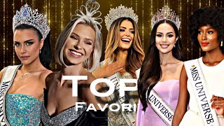 Top 5 Miss Universe 2024  Pre Arrival Favoritas [upl. by Gnas]