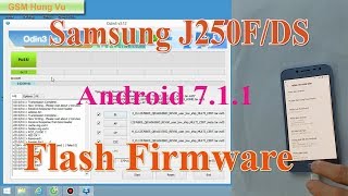 Flash Firmware Samsung J250F Android 711 by Odin 3127 [upl. by Inalem]