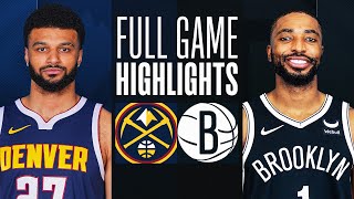 NUGGETS at NETS  FULL GAME HIGHLIGHTS  December 22 2023 [upl. by Grous]