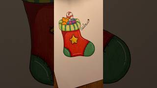 Disegniamo la calza della befana drawing asmr art christmas disegno coloring tutorial arte [upl. by Valeta204]