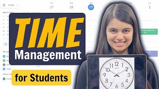 How to make the Best Time Table  Time Management for Students [upl. by Annahavas978]