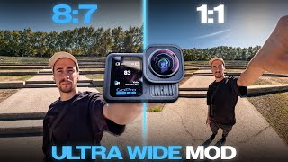 GoPro ULTRAWIDE Mod Comparison  87 vs 11 ratio [upl. by Ehcram]