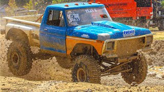 Off Road Wrecker buried in the mud 44 inch tires covered [upl. by Giulietta788]