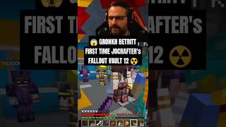 😱 GRONKH BETRITT FIRST TIME JOCRAFTERs FALLOUT VAULT 12 ☢️craftattack minecraft gronkh shorts [upl. by Ardnuahsal]