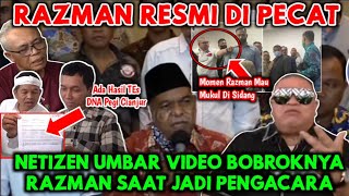 RAZMAN RESMI DI PECAT  NETIZEN DI LAWAN  BEREDAR VIDEO BOBROKNYA RAN  ADA HASIL TES DNA PEGI C [upl. by Drooff]