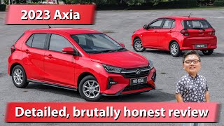 2023 Perodua Axia D74A  detailed brutally honest review [upl. by Abbott943]