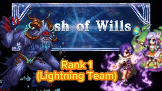 FFBE  Clash of Wills Abominable Snowbeast  Rank 1 Clear Lightning Team ⚡️ [upl. by Ewolram]