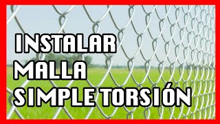 Instalar la malla de Simple Torsion de rombos  BARATA [upl. by Mcripley]