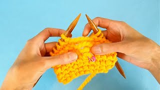 Fixing Dropped Stitches in Garter Stitch Without a Crochet Hook [upl. by Zucker]