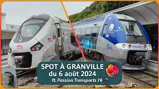 Mini spot en gare de Granville du 6 août 2024 ft passiontransports76 [upl. by Redleh]