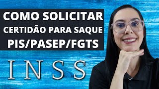 Certidão para Saque PISPASEPFGTS [upl. by Ares710]