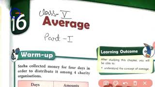 Class 5 Math cbse  Chapter 16 Average  mkd agrim academy [upl. by Yblek]