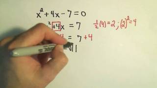 Completing the Square to Solve Quadratic Equations More Examples  3 [upl. by Acirt]