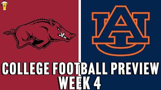 Arkansas Razorbacks vs Auburn Tigers Prediction  Week 4 College Football  92124 [upl. by Emmi]