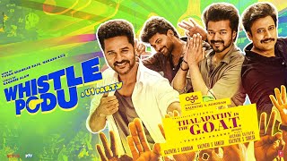 Whistle Podu Lyrical Hindi  Thalapathy Is The GOAT  Thalapathy Vijay  VP  U1  AGS TSeries [upl. by Woodman]