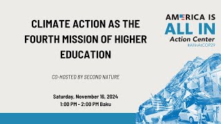 Climate Action as the Fourth Mission of Higher Education [upl. by Salita]