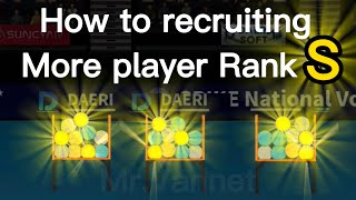 How To Recruiting More Player Rank S In The Spike Volleyball Story [upl. by Laverna]