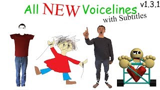 All NEW Voicelines with Subtitles v13  Baldis Basics in Education and Learning [upl. by Kei]