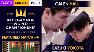 54th Backgammon World Championship  Day 3  Stream 1  Part 1  Monte Carlo Open  Main  Semis [upl. by Gisela]