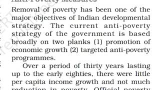 Anti poverty Measures chapter 3Economicspoverty as challenge class 9th [upl. by Nivonod]