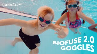 Speedo Junior Biofuse 20 Goggles  ProSwimwear [upl. by Arolf]