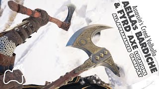 Assassins Creed Valhalla AELLAS BARDICHE FYRD AXE Locations Appearance Showcase Brutal Gameplay [upl. by Ettelimay]