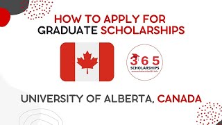 University of Alberta Graduate Scholarships 2022 in Canada  How to Apply for Scholarships in Canada [upl. by Janela529]