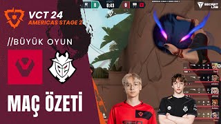 Sentinels vs G2 Esports  MAÇ ÖZETİ  valorant [upl. by Menzies]