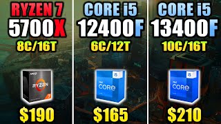 R7 5700X vs i512400F vs i513400F  Which CPU is Better Value for Money [upl. by Wharton]