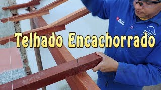 Telhado Encachorado passo a passo  StepbyStep Beaded Roof [upl. by Atsyrhc43]