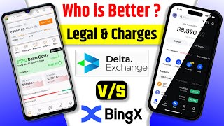 Bitcoin के लिए बेस्ट App   Bingx vs Delta Exchange  Bingx Legal in india  Bingx Charges Deposit [upl. by Ayoj]