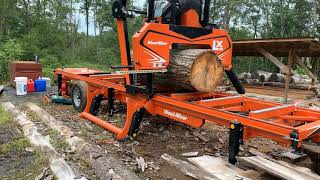 MILLING TIME QUARTER SAWN CHESTNUT OAK [upl. by Llemart]