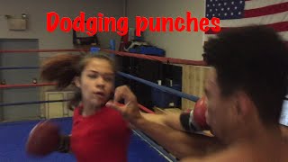 Bodybuilder dodging punches from female boxer Rank 2nd in PA [upl. by Mcfarland]