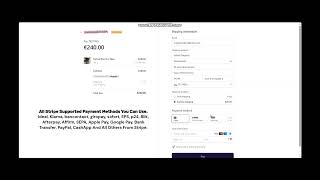Stripe Integration In Shopify Store  Klarna ideal bancontact p24 integration In Shopify Store [upl. by Gladdie]