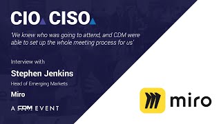 Interview with Miro at CIO CISO Benelux Summit 2024 [upl. by Sokil]