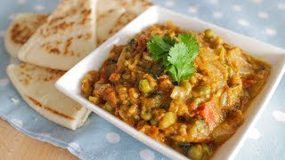 Indian Eggplant Curry Recipe Baingan Bharta Pais Kitchen [upl. by Brownley]