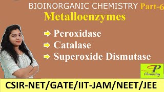 Metalloenzymes  Peroxidase  Catalase  Superoxide Dismutase SOD  Bioinorganic Chemistry [upl. by Klatt474]