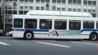 MTA NYCT Bus 2000 New Flyer C40LF B43 Buses 868 amp 987 at New York AveEmpire Blvd [upl. by Etnuad]