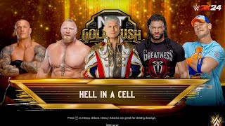 Roman Reigns Vs Cody Rhodes Vs Randy Orton Vs Brok Lesnar VS Jhon Cena Fatal five Way Hell In A Cell [upl. by Domenic84]