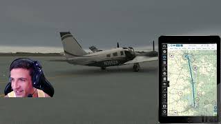 🔴 Bismarck to Pierre  Piper Seneca V  Virtual USA Flying Club  TrackIR  VATSIM  MSFS 2020 [upl. by Raab]