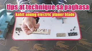 paano maghasa ng planer blade gamit ang carborundum stone [upl. by Kenweigh]