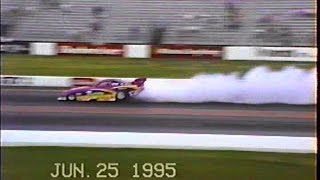 Jet Car VS Bunny Burkett Mopar Etown 1995 [upl. by Ayotak]