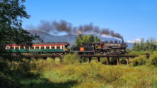 Summer Steam in the Mt Washington Valley  Conway Scenic Railroad 7470 [upl. by Chalmer]