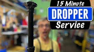 15 Minute Dropper Service Get That MTB Post Sliding Smoothly Again [upl. by Aneres]