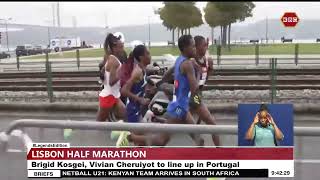 Lisbon Half Marathon Brigid Kosgei Vivian Cheruiyot to line up in Portugal [upl. by Anilrac199]