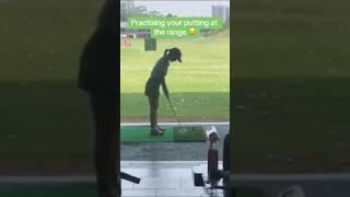 Practicing With Putter On The Driving Range [upl. by Ayekram]