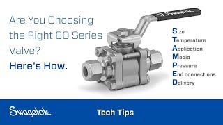 Are You Choosing the Right Swagelok® 60 Series Ball Valve [upl. by Jurdi]