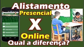 Alistamento militar online ou presencial qual a diferença [upl. by Norrv]